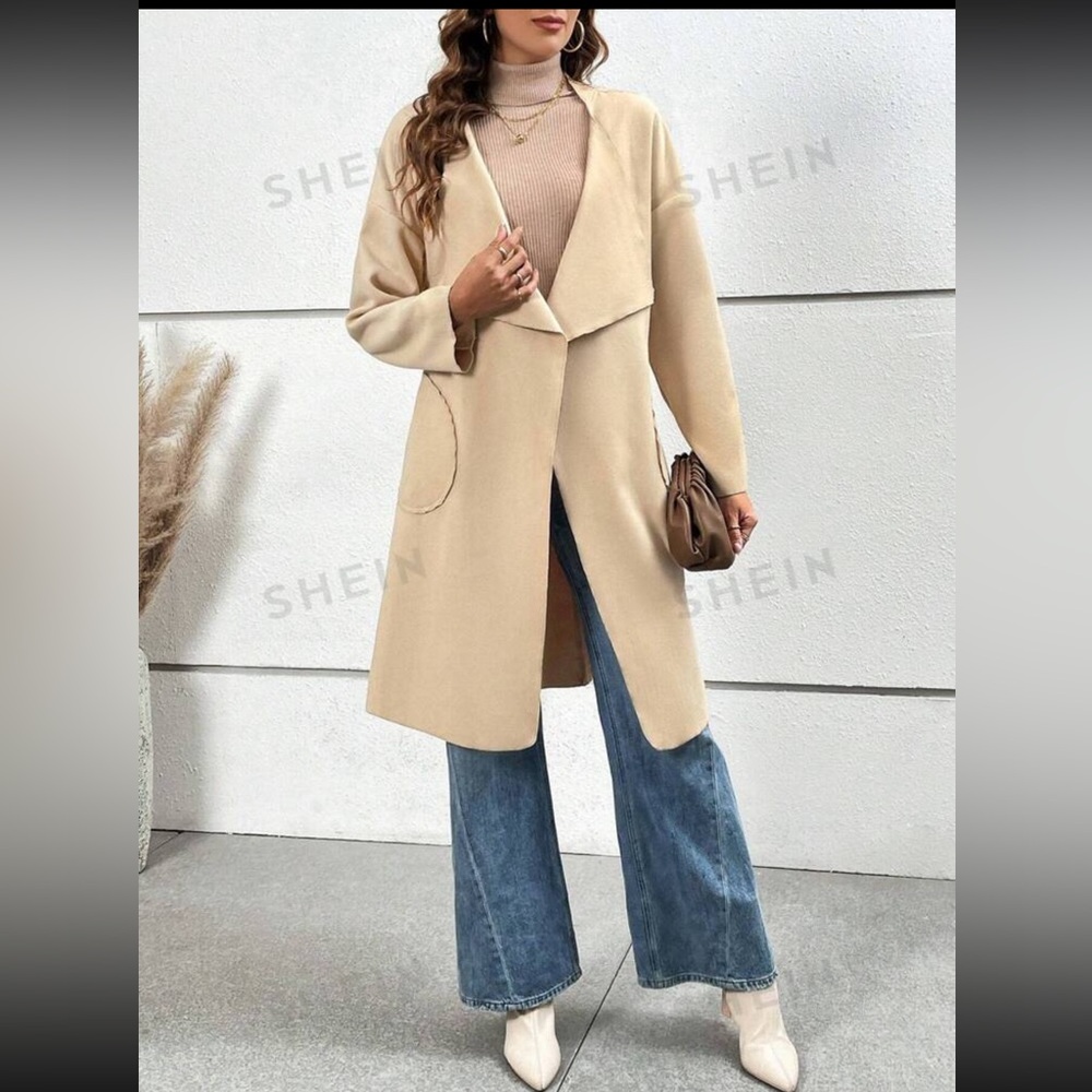 Waterfall beige coat